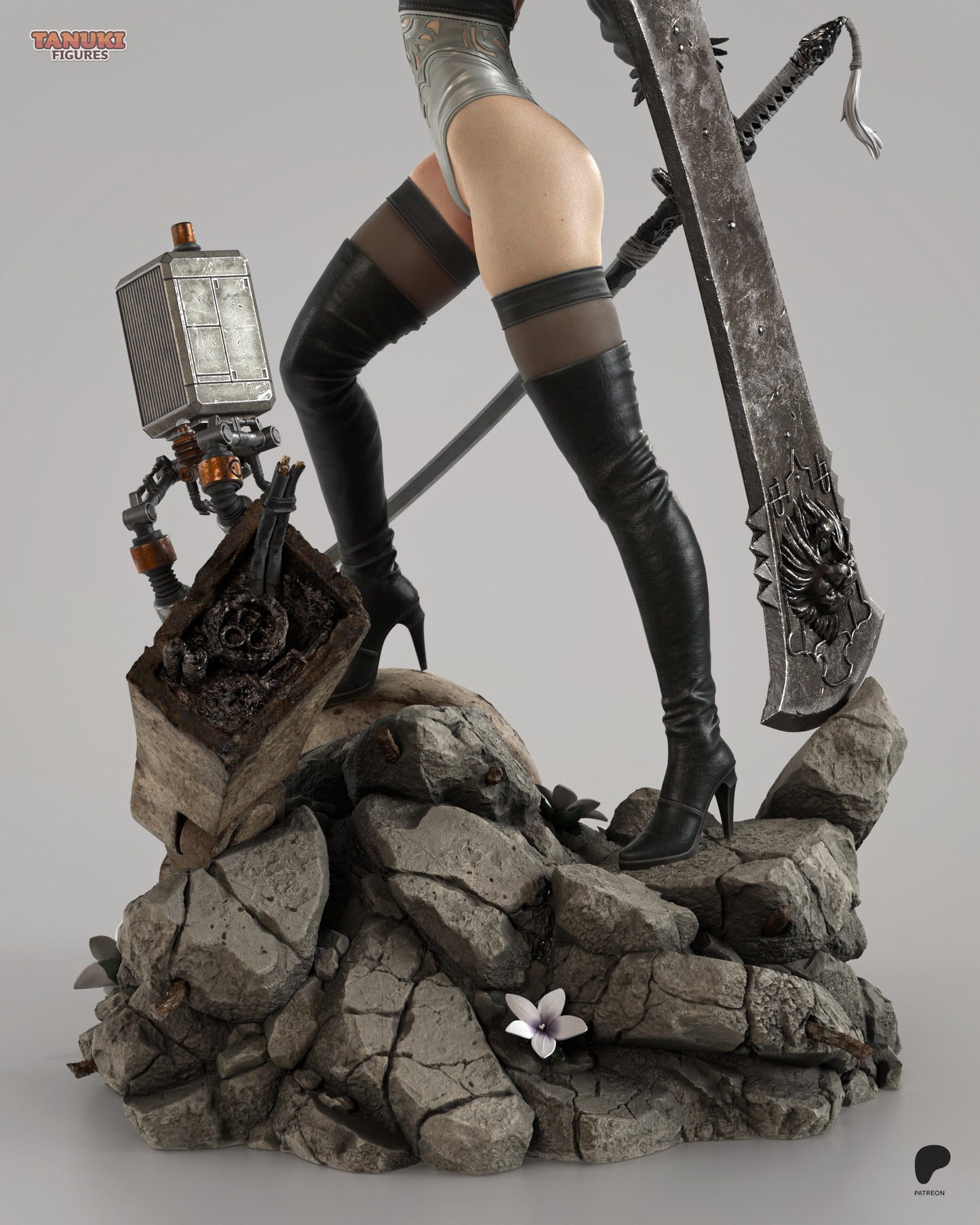 2B| Nier Automata | FAN ART FIGURE | 3d Printed Model | Hand painted | Resin Figure|