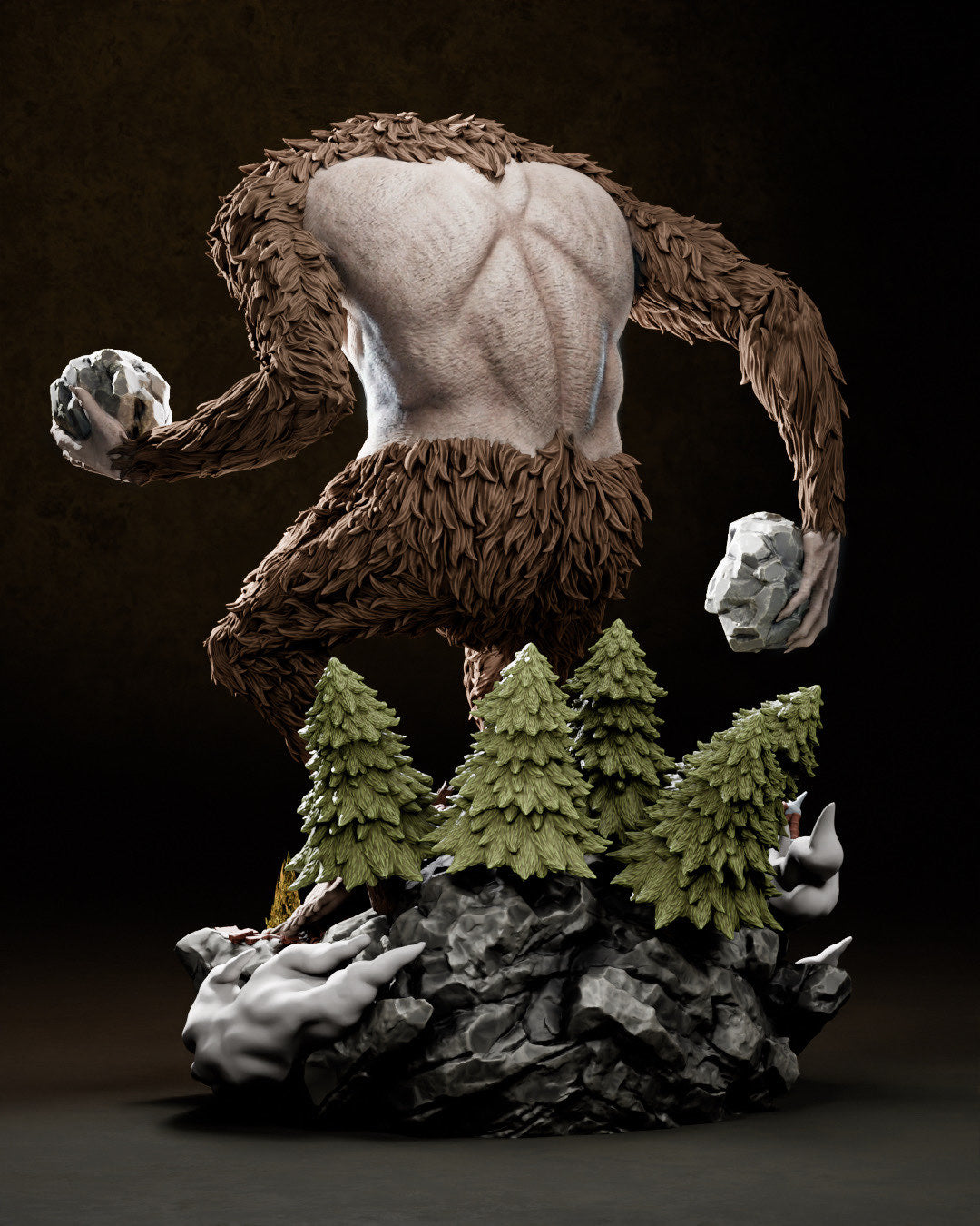Beast Titan Attack on Titan FAN ART FIGURE | 3D Printed | Handmade Gift | Resin Figure | Hand Painted |Garage Kit