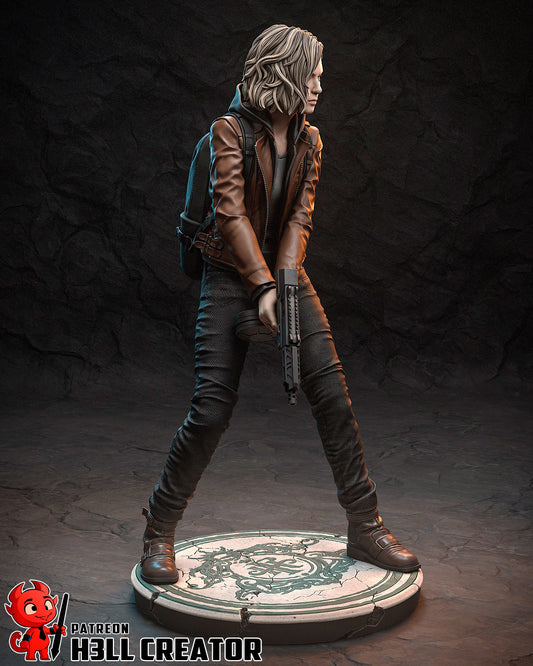 Grace Ashcroft Resident Evil | FAN ART FIGURE | 3d Printed Model | Hand painted | Resin Figure|
