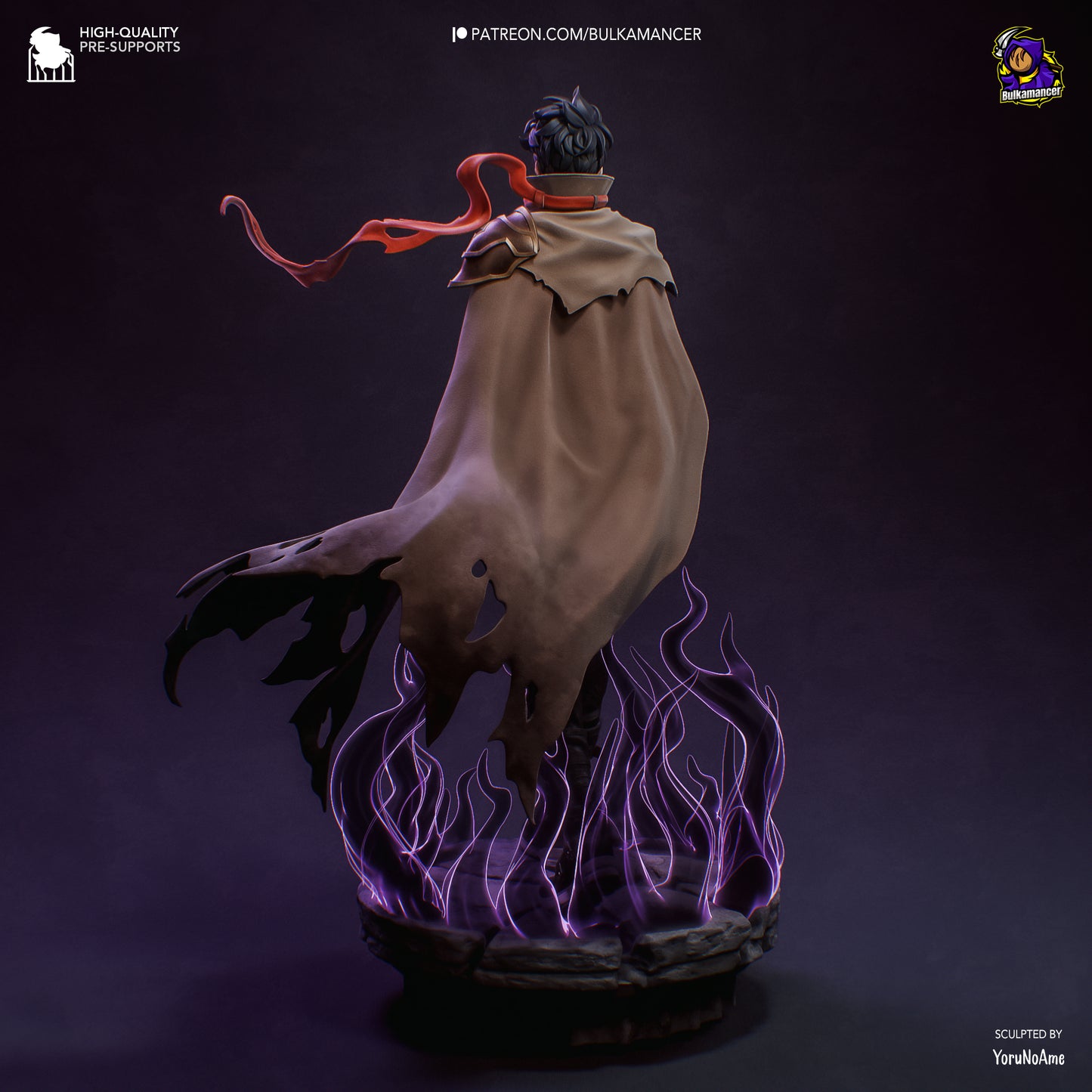 Sung Jin-woo | Solo Leveling | FAN ART FIGURE | 3d Printed Model | Hand painted | Resin Figure|