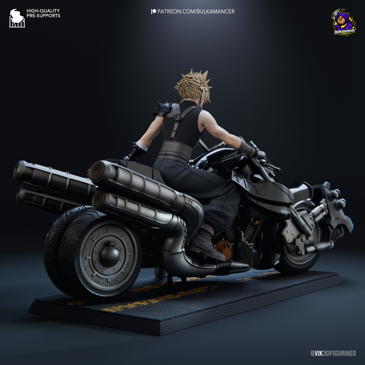 Cloud Strife| Final Fantasy | Fan Art Figure Statue |