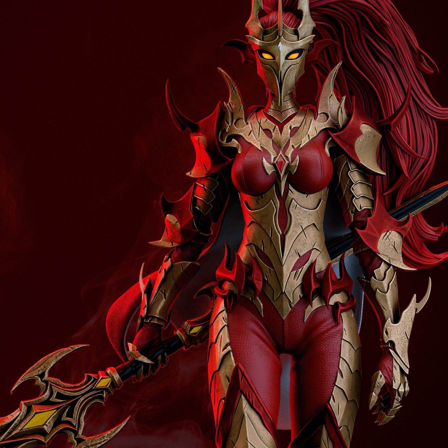 Esil | Solo Leveling | FAN ART FIGURE | 3d Printed Model | Hand painted | Resin Figure|
