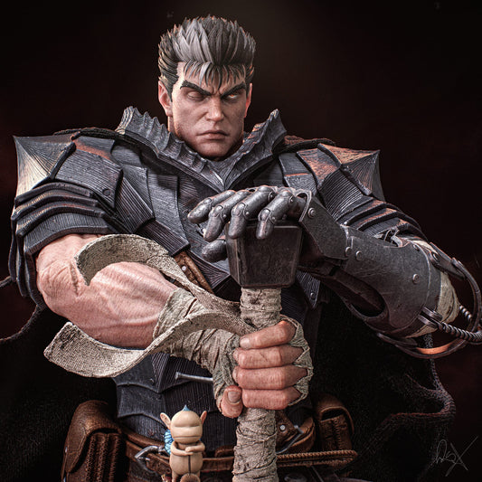 Guts -Berserk FAN ART FIGURE | 3D Printed | Handmade Gift | Resin Figure | Hand Painted |Garage Kit