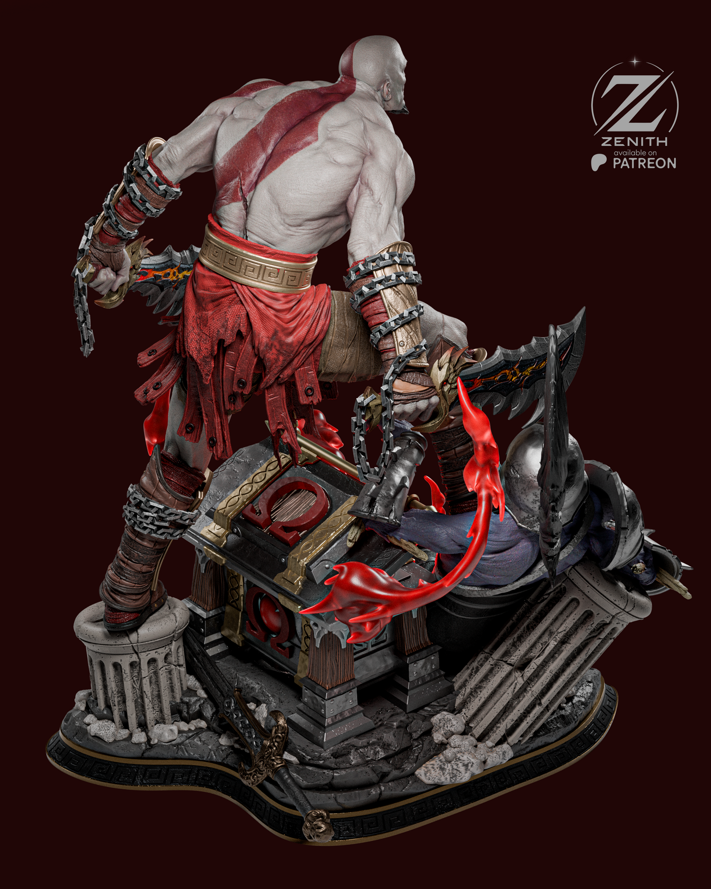 Kratos | God Of War | Fan Art Figure Statue |