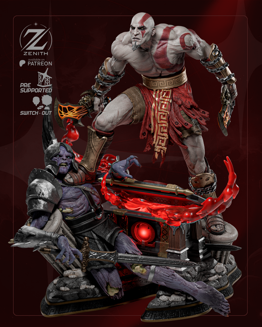 Kratos | God Of War | Fan Art Figure Statue |