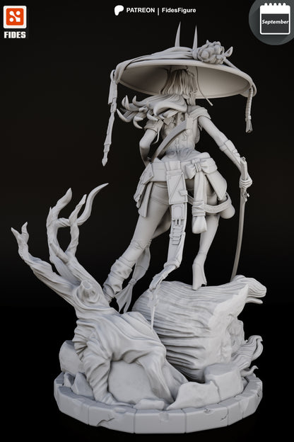 Scarlet | Stellar Blade | FAN ART FIGURE | 3d Printed Model | Hand painted | Resin Figure|