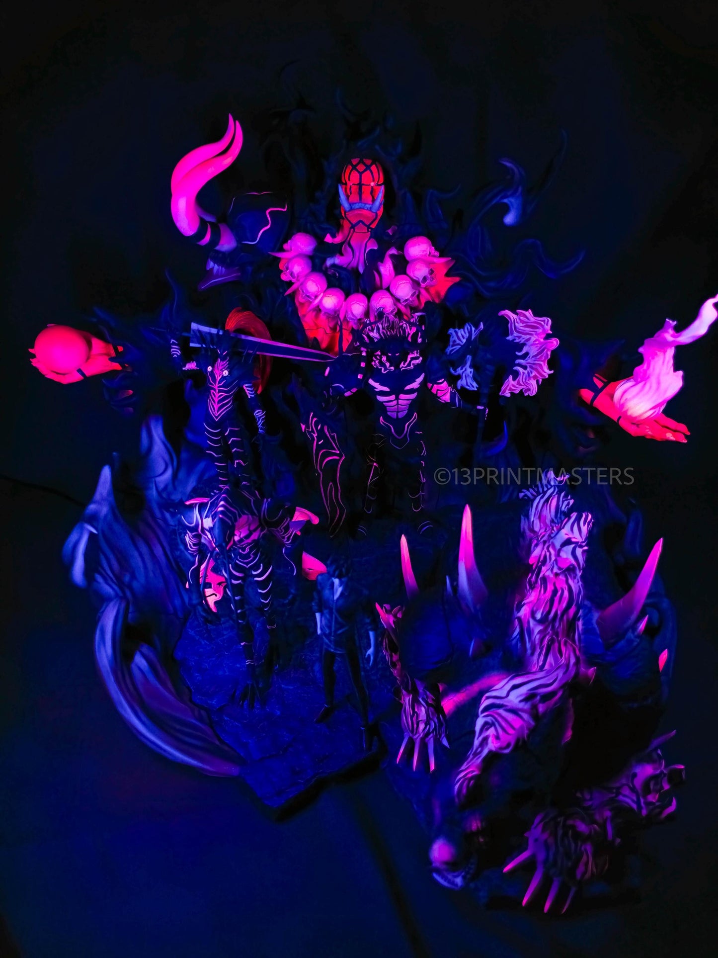 Solo leveling sung jin woo and igris figure FAN ART FIGURE | 3d Printed Model| Gift For Gamer | Handmade Gift | Resin Figure | Hand Painted