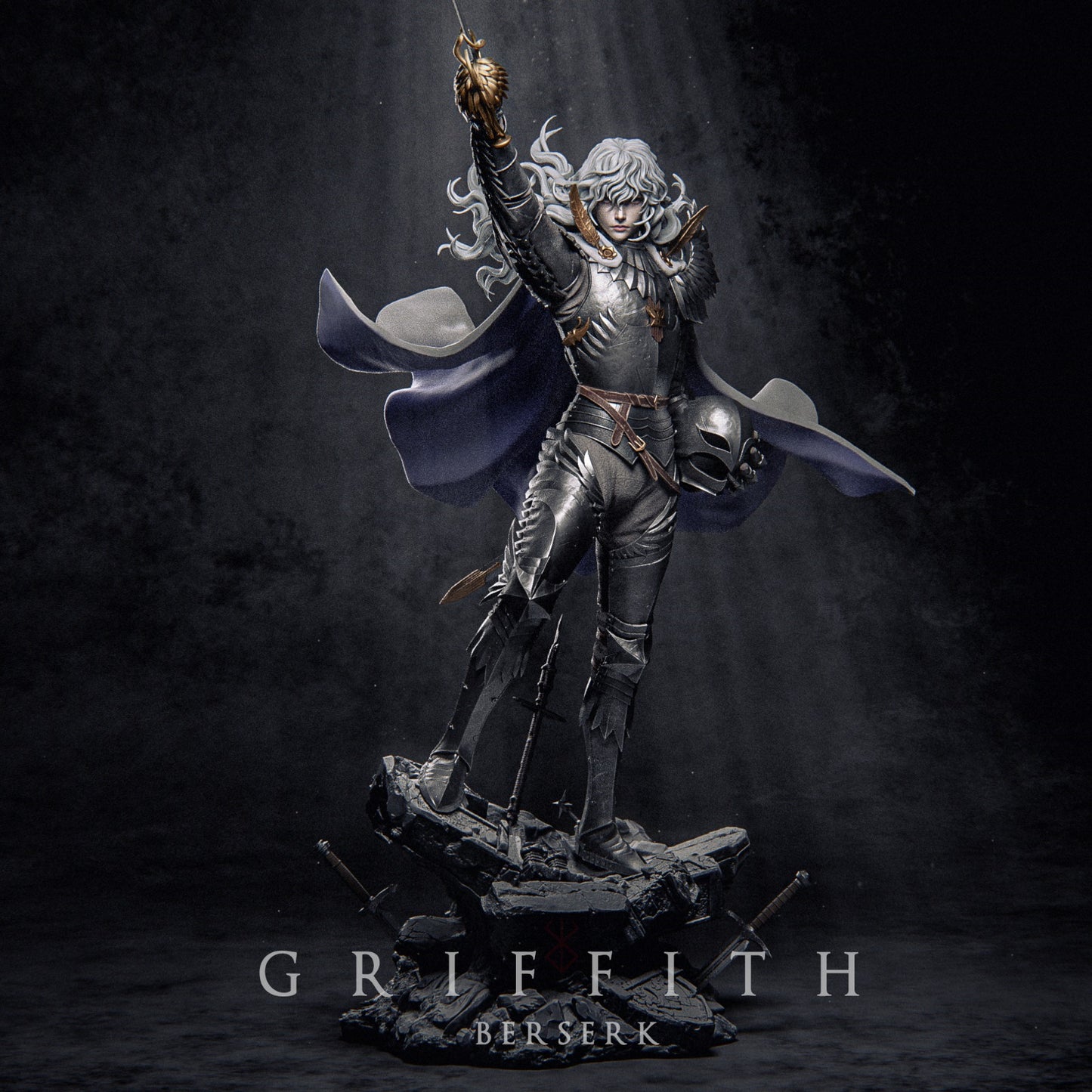 Griffith -Berserk FAN ART FIGURE | 3D Printed | Handmade Gift | Resin Figure | Hand Painted |Garage Kit