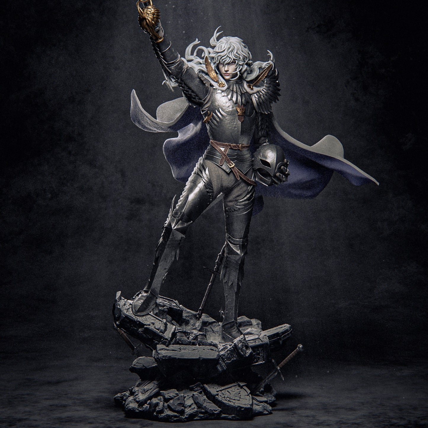 Griffith -Berserk FAN ART FIGURE | 3D Printed | Handmade Gift | Resin Figure | Hand Painted |Garage Kit