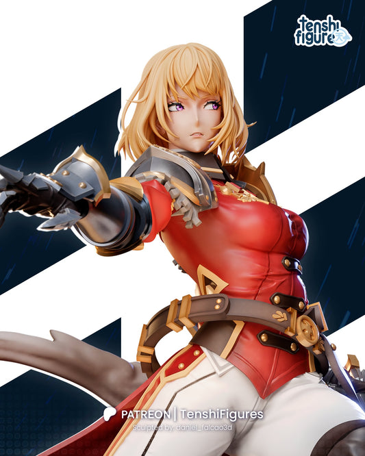 Cha Hae-In | Solo Leveling | FAN ART FIGURE | 3d Printed Model | Hand painted | Resin Figure|