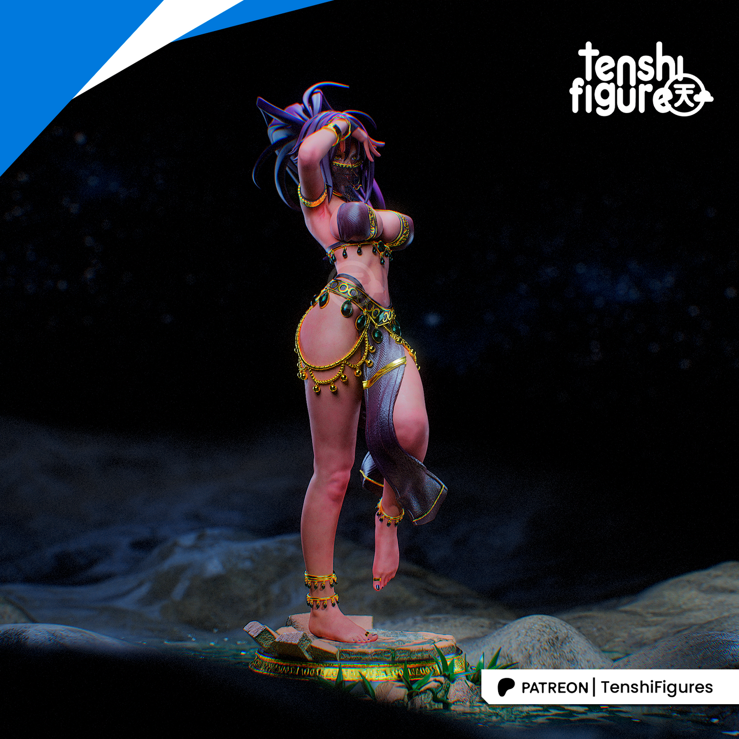 Yoruichi Shihouin | Bleach | 3D Printed | Gift For Gamer | Handmade Gift | Resin Figure | Hand Painted