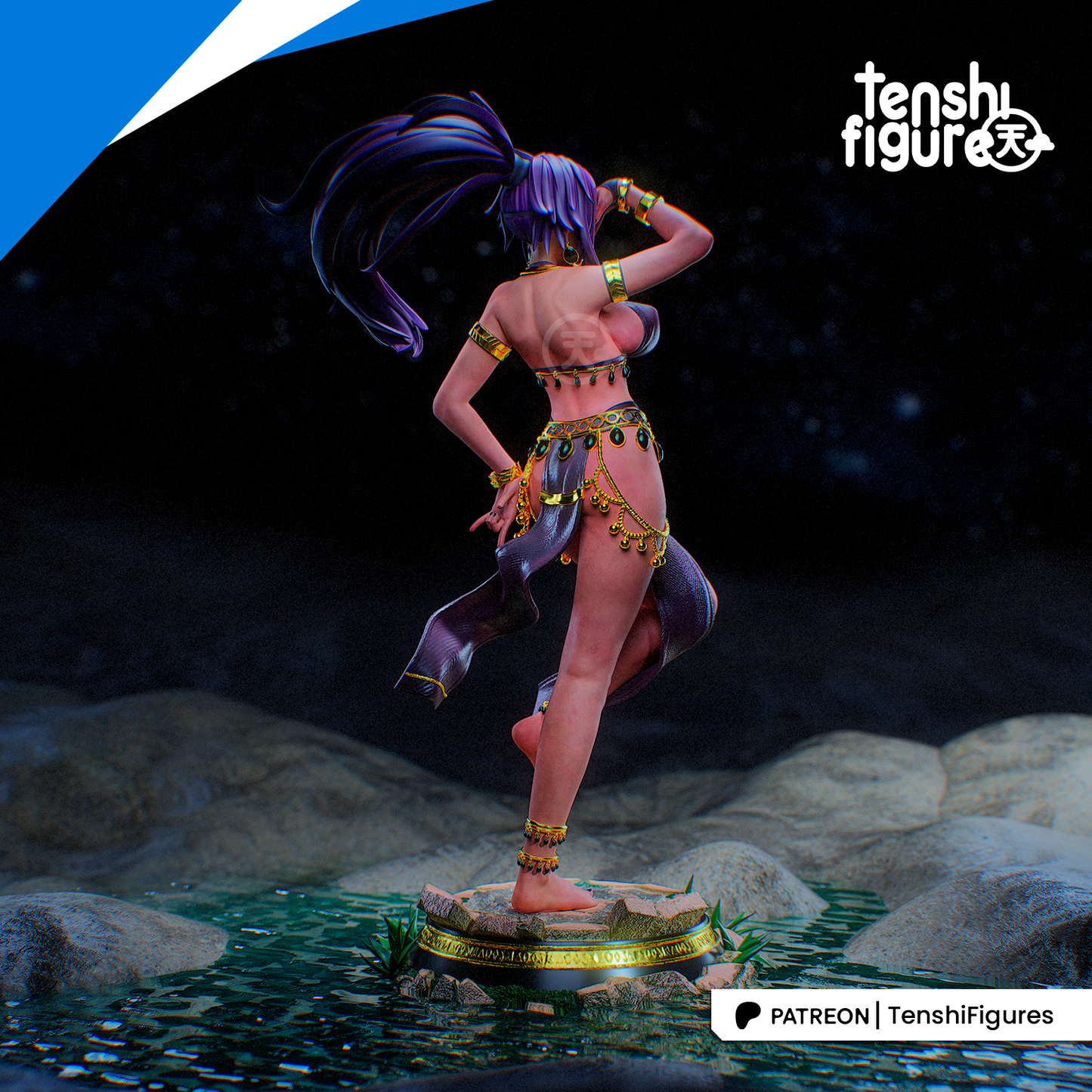 Yoruichi Shihouin | Bleach | 3D Printed | Gift For Gamer | Handmade Gift | Resin Figure | Hand Painted