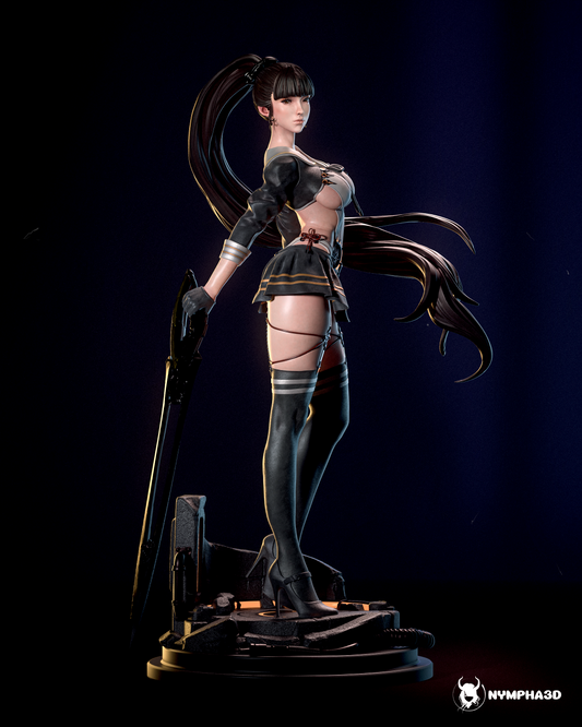 Eve | Stellar Blade | FAN ART FIGURE | 3d Printed Model | Hand painted | Resin Figure|