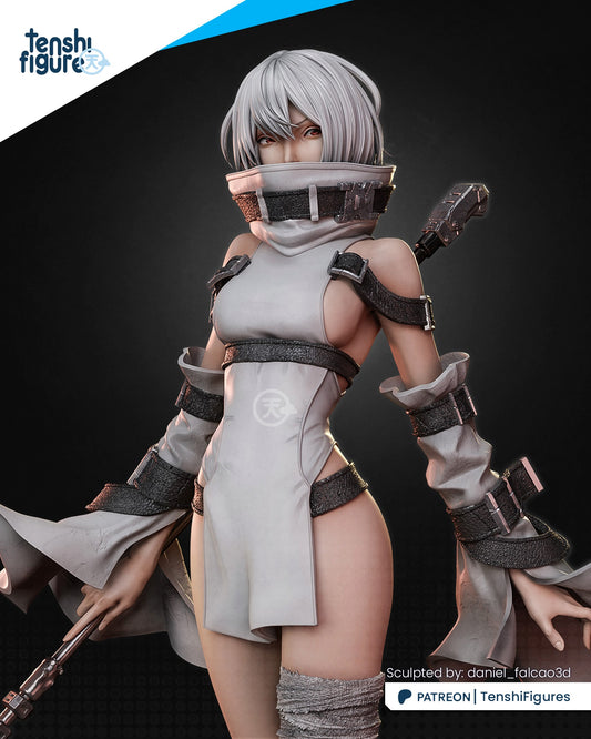 Noelle Nier Automata | FAN ART FIGURE | 3d Printed Model | Hand painted | Resin Figure|
