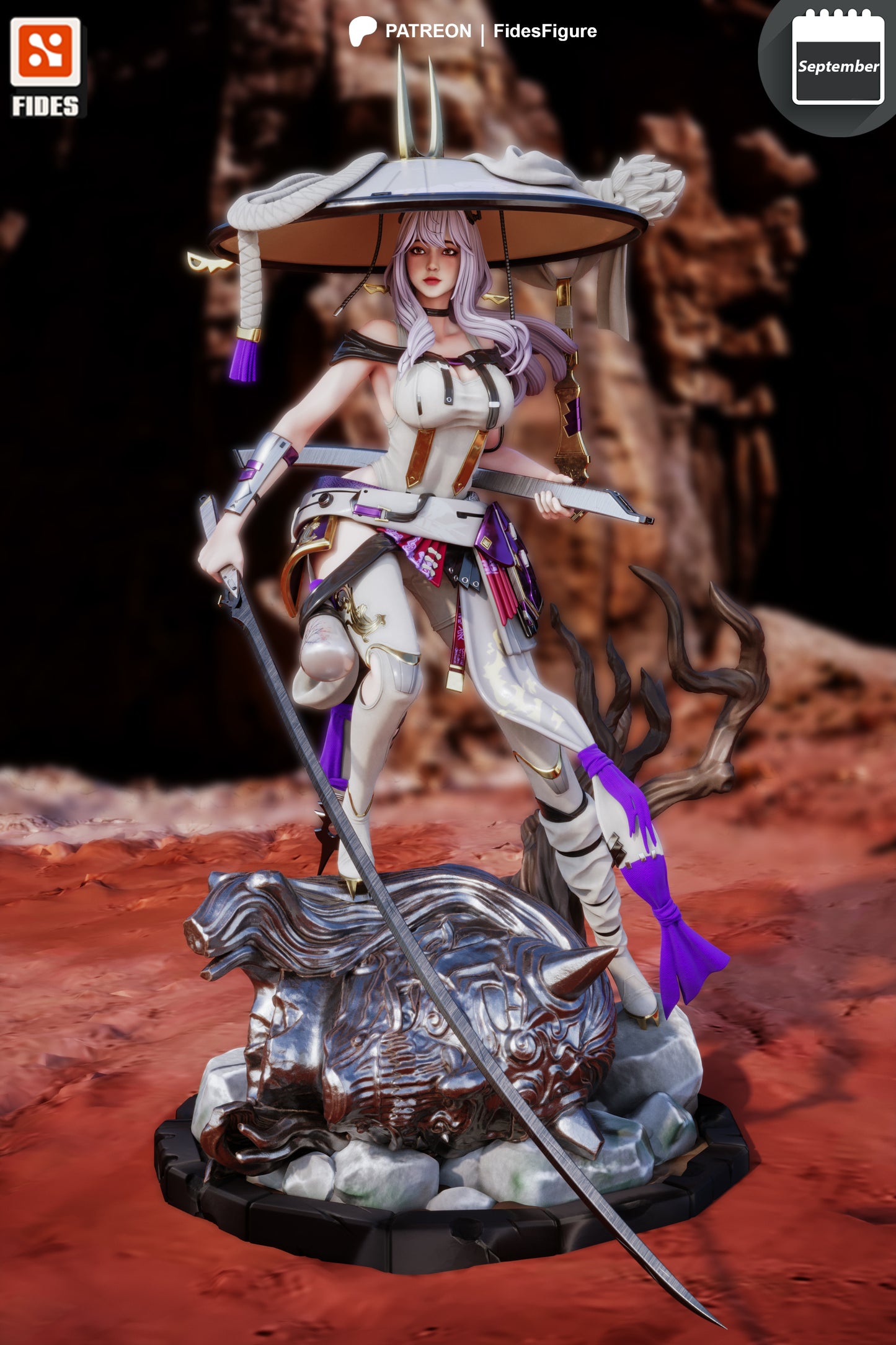Scarlet | Stellar Blade | FAN ART FIGURE | 3d Printed Model | Hand painted | Resin Figure|