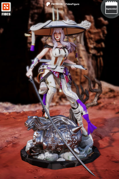 Scarlet | Stellar Blade | FAN ART FIGURE | 3d Printed Model | Hand painted | Resin Figure|