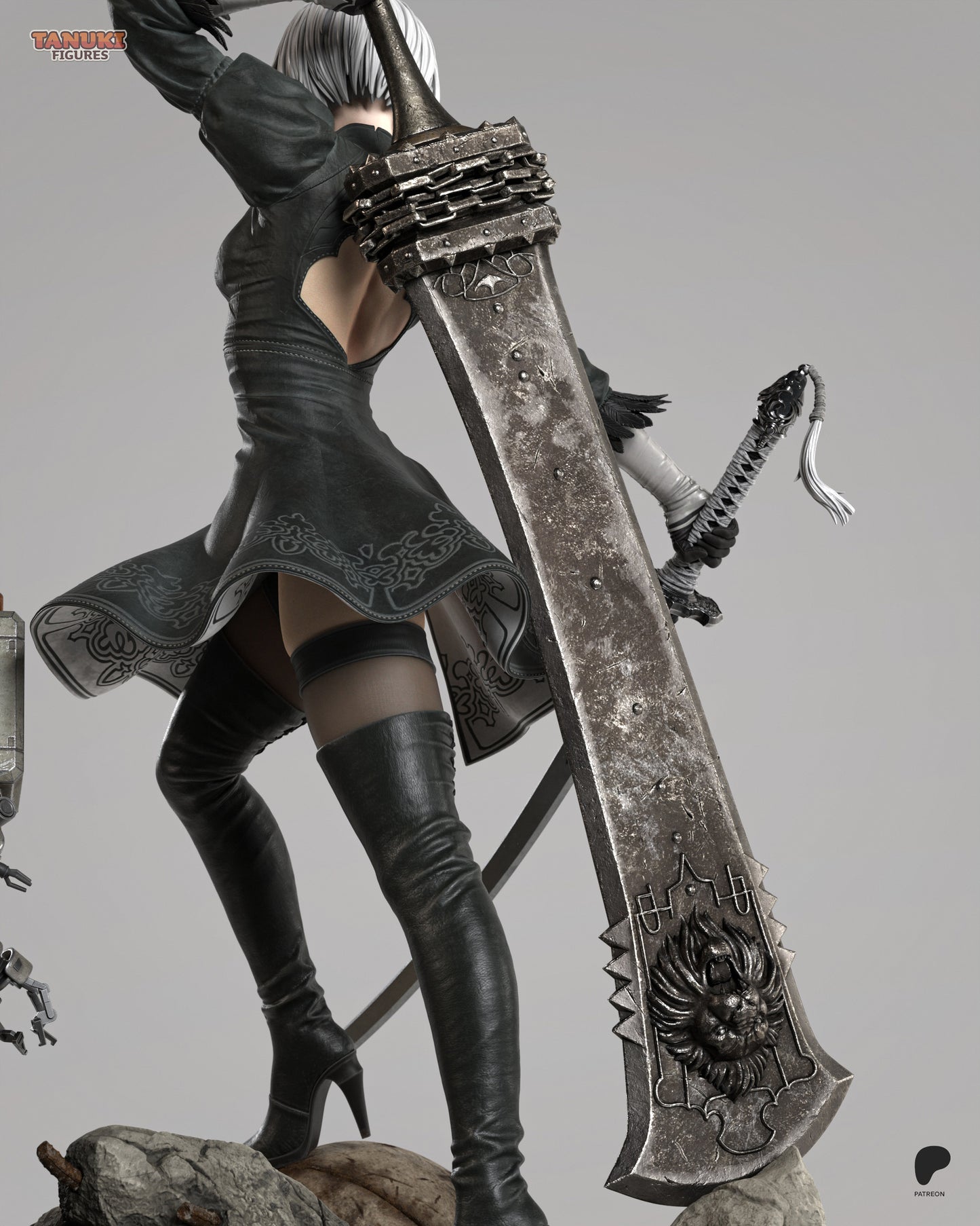 2B| Nier Automata | FAN ART FIGURE | 3d Printed Model | Hand painted | Resin Figure|