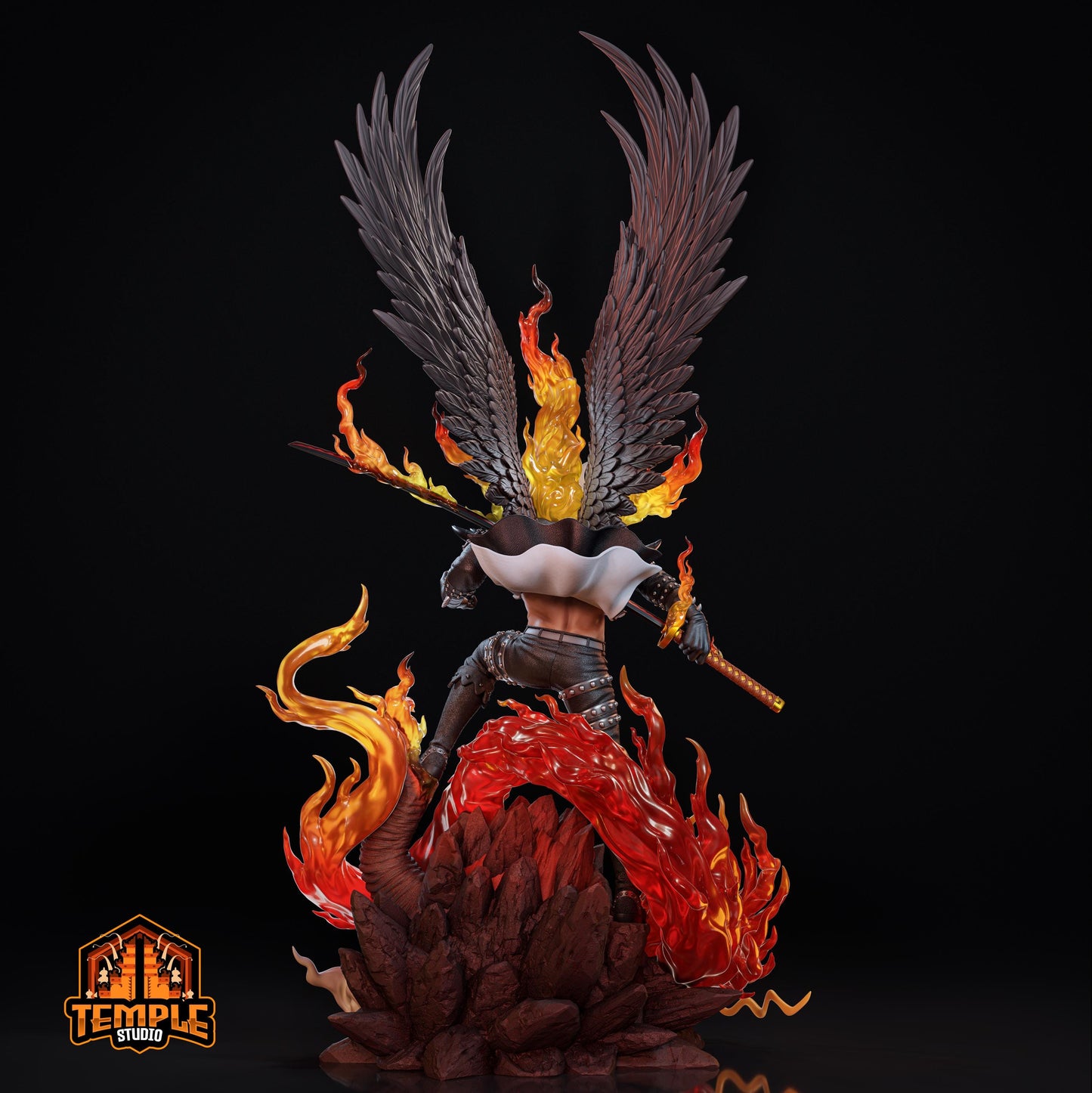 King the Conflagration | FAN ART FIGURE| One Piece | Figure Statue 3D Printed  | Handmade Gift | Resin Figure | Hand Painted| Garage Kit
