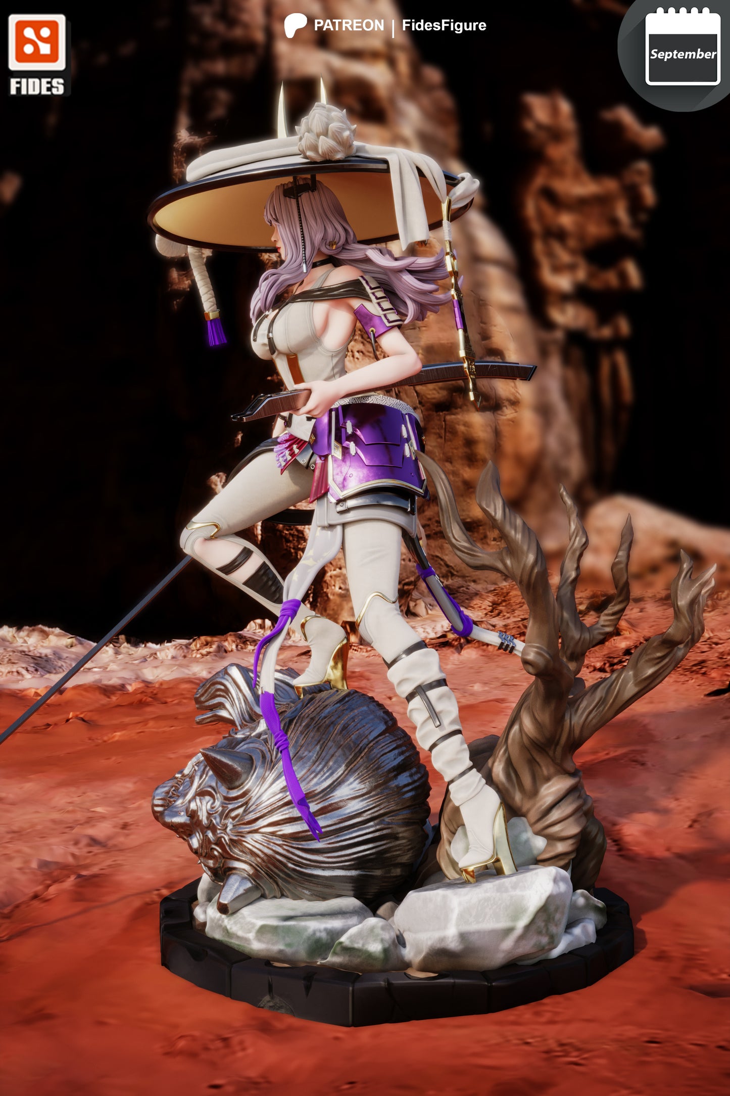 Scarlet | Stellar Blade | FAN ART FIGURE | 3d Printed Model | Hand painted | Resin Figure|