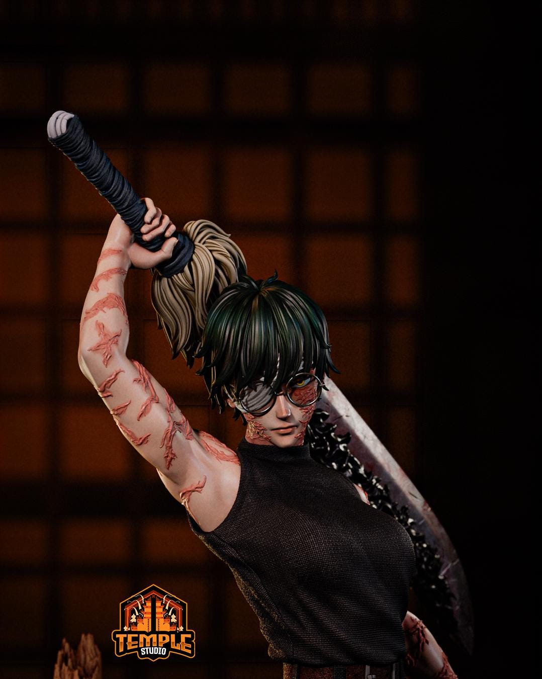 Limited Edition Maki Zenin - Jujutsu Kaisen - FAN ART FIGURE Statue 3D Printed | Handmade | Resin Figure | Hand Painted