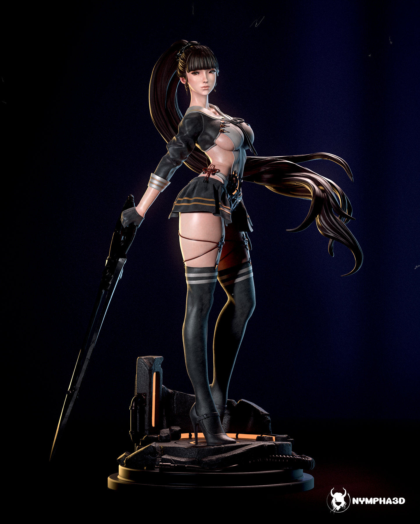 Eve | Stellar Blade | FAN ART FIGURE | 3d Printed Model | Hand painted | Resin Figure|
