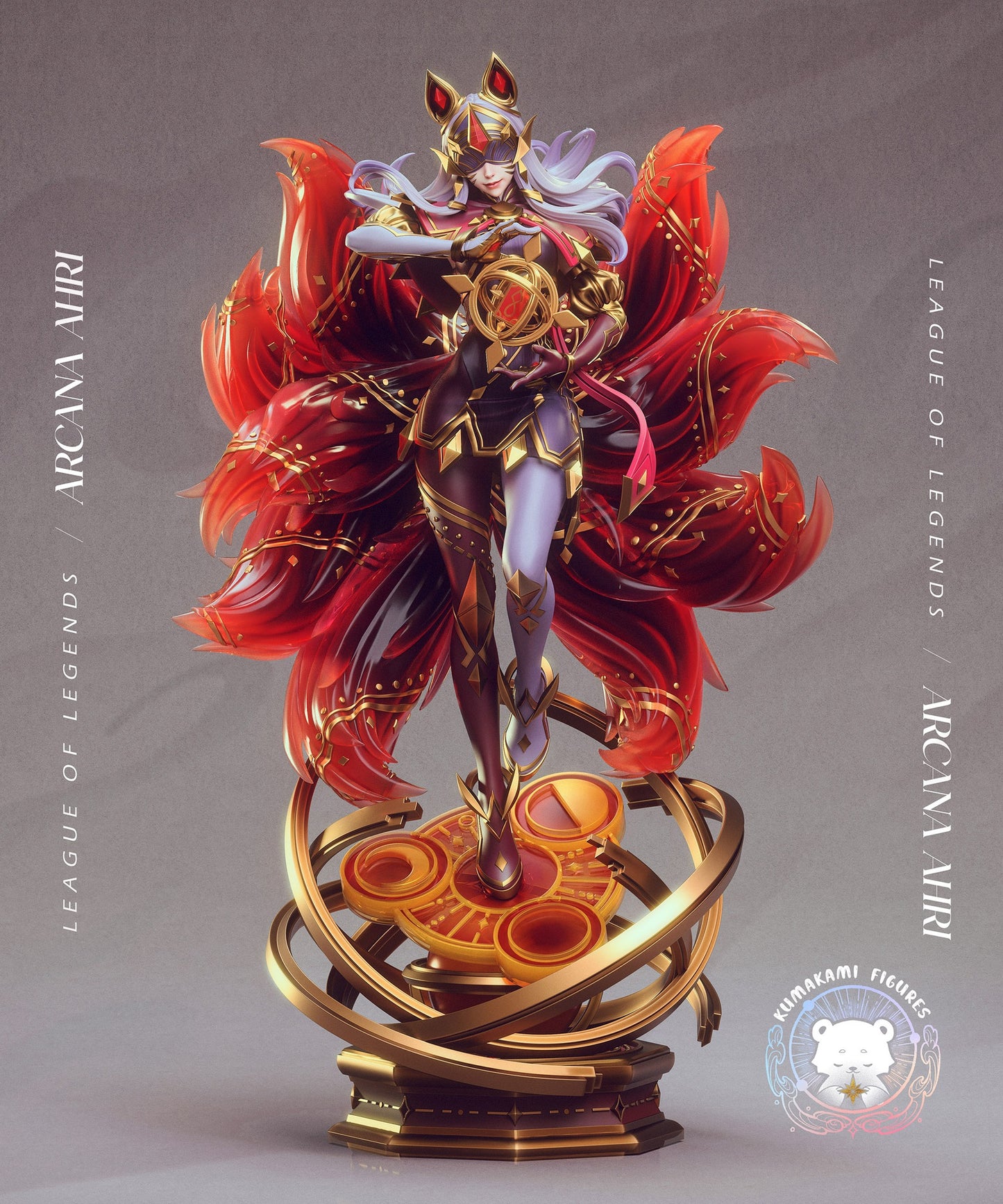 Ahri | League Of Legend | Fan Art Figure Statue |