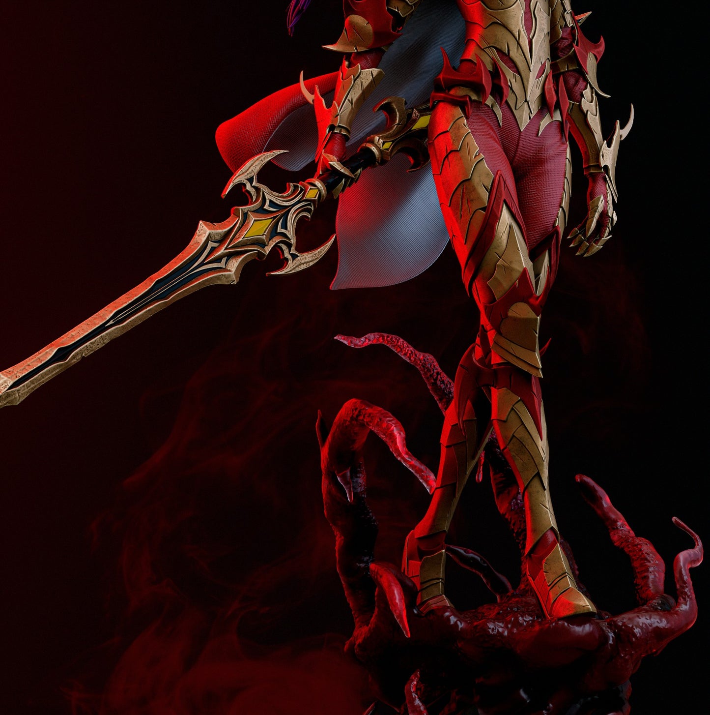 Esil | Solo Leveling | FAN ART FIGURE | 3d Printed Model | Hand painted | Resin Figure|