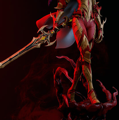 Esil | Solo Leveling | FAN ART FIGURE | 3d Printed Model | Hand painted | Resin Figure|
