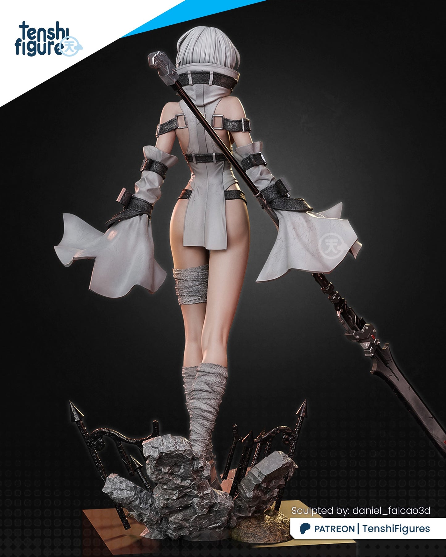 Noelle Nier Automata | FAN ART FIGURE | 3d Printed Model | Hand painted | Resin Figure|