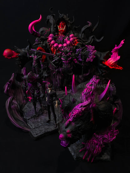 Solo leveling sung jin woo and igris figure FAN ART FIGURE | 3d Printed Model| Gift For Gamer | Handmade Gift | Resin Figure | Hand Painted