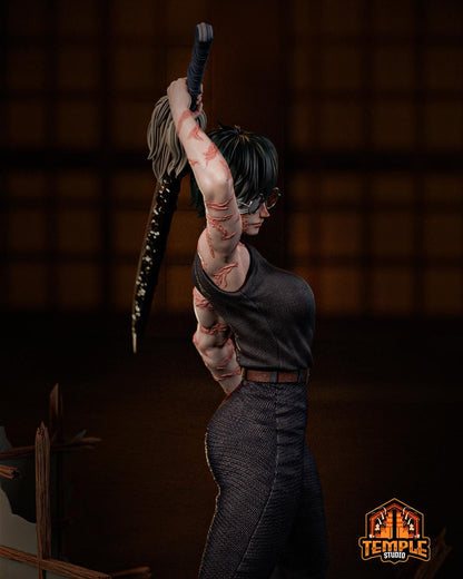 Limited Edition Maki Zenin - Jujutsu Kaisen - FAN ART FIGURE Statue 3D Printed | Handmade | Resin Figure | Hand Painted