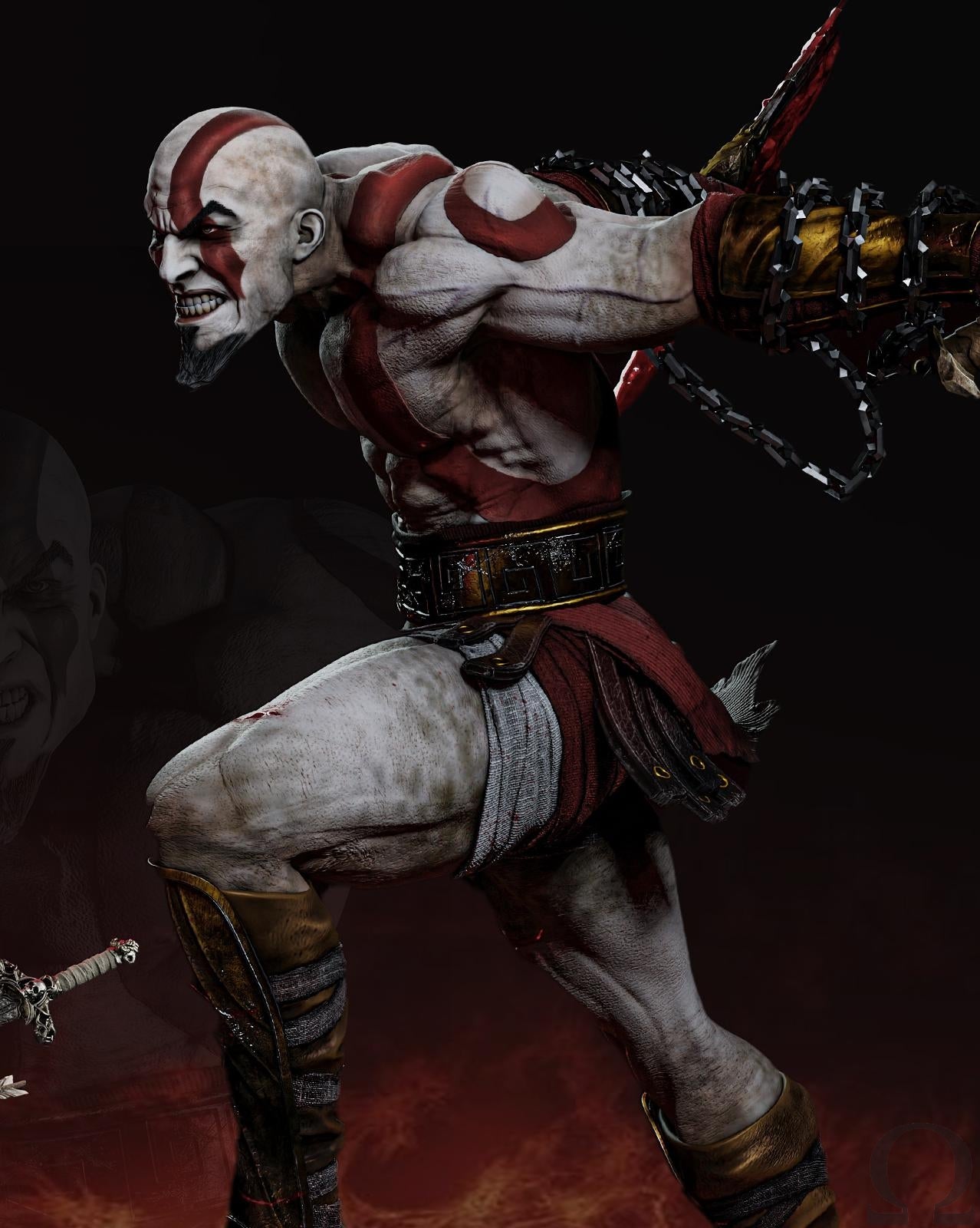 Kratos | God Of War | Fan Art Figure Statue |