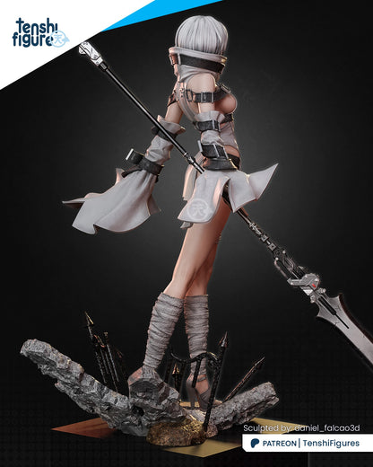 Noelle Nier Automata | FAN ART FIGURE | 3d Printed Model | Hand painted | Resin Figure|