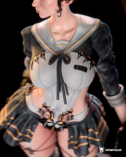 Eve | Stellar Blade | FAN ART FIGURE | 3d Printed Model | Hand painted | Resin Figure|