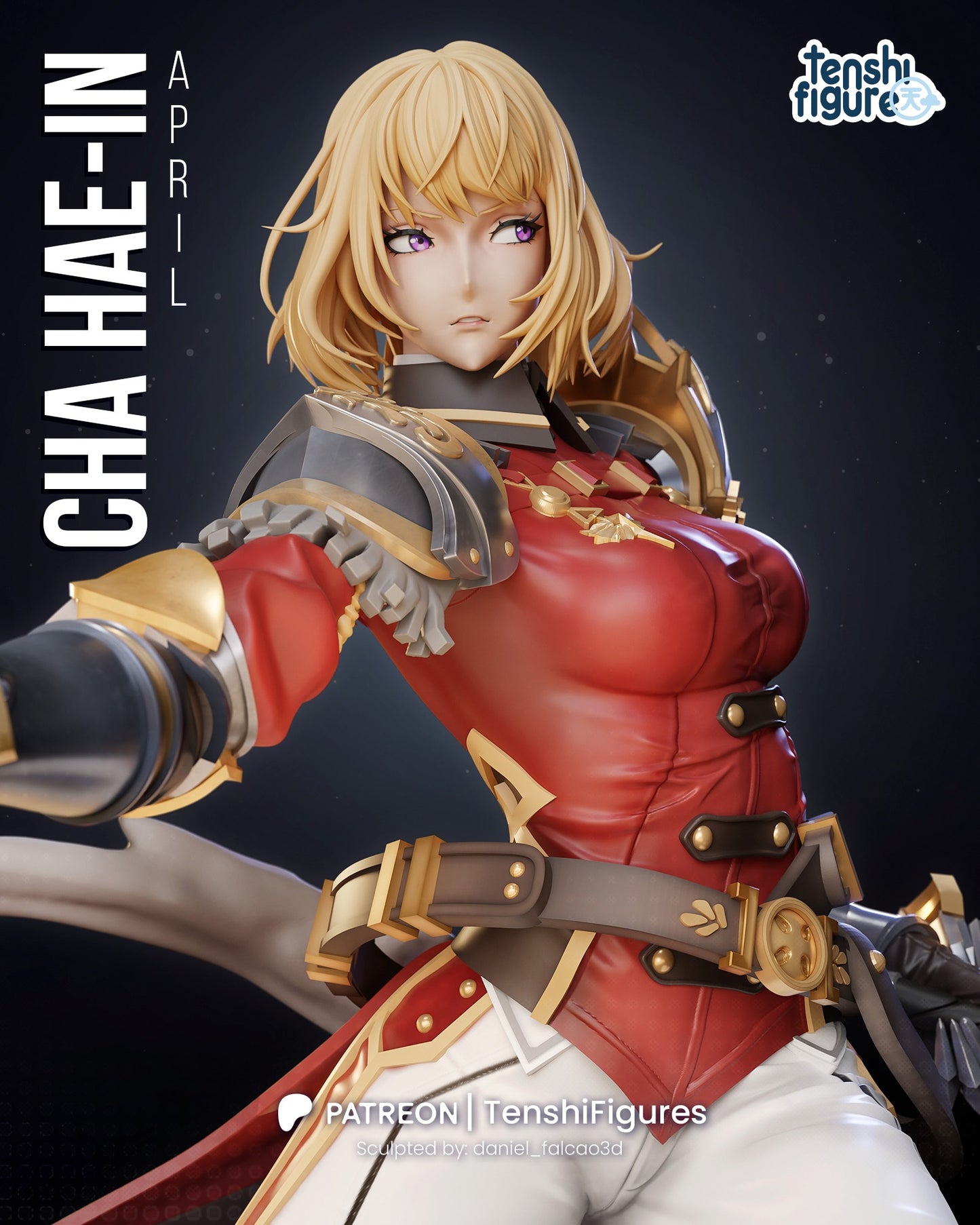 Cha Hae-In | Solo Leveling | FAN ART FIGURE | 3d Printed Model | Hand painted | Resin Figure|