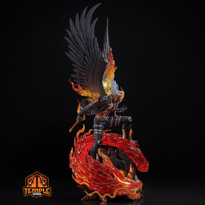 King the Conflagration | FAN ART FIGURE| One Piece | Figure Statue 3D Printed  | Handmade Gift | Resin Figure | Hand Painted| Garage Kit