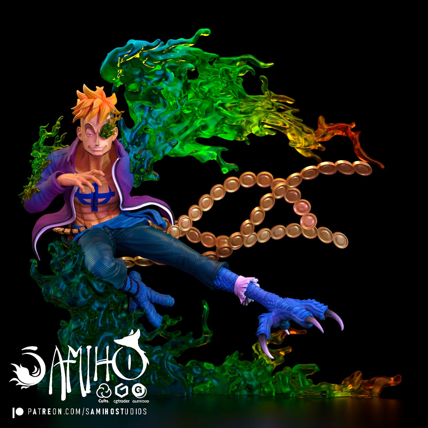 Marco | One Piece | Fan Art Figure Statue |