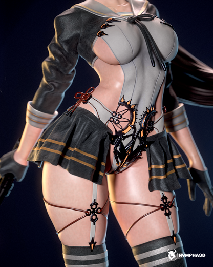Eve | Stellar Blade | FAN ART FIGURE | 3d Printed Model | Hand painted | Resin Figure|