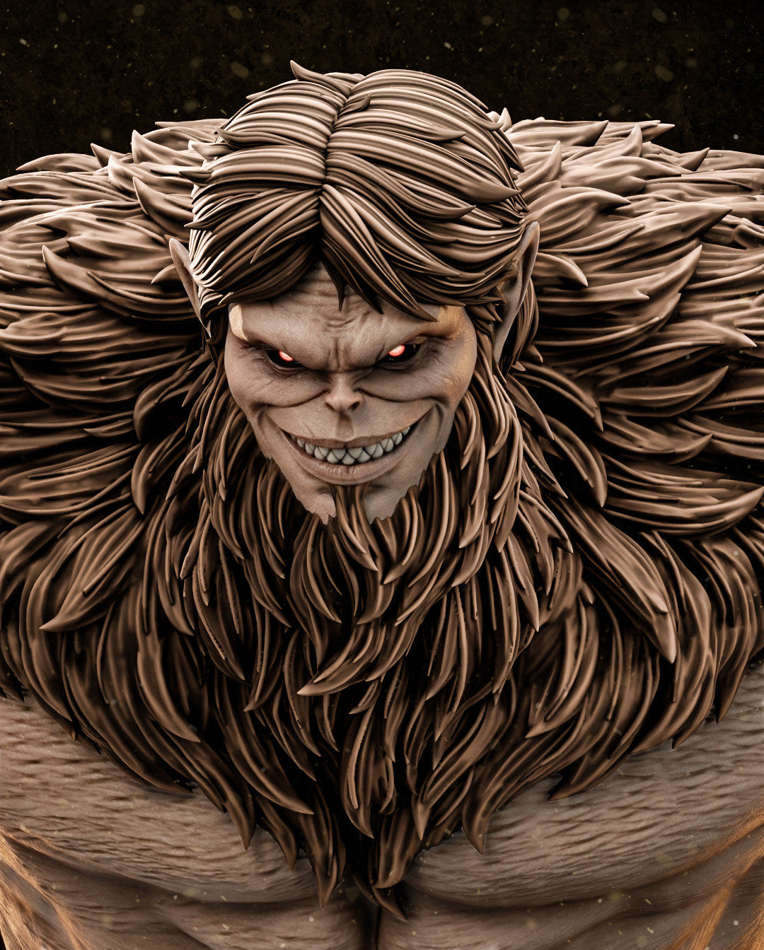Beast Titan Attack on Titan FAN ART FIGURE | 3D Printed | Handmade Gift | Resin Figure | Hand Painted |Garage Kit