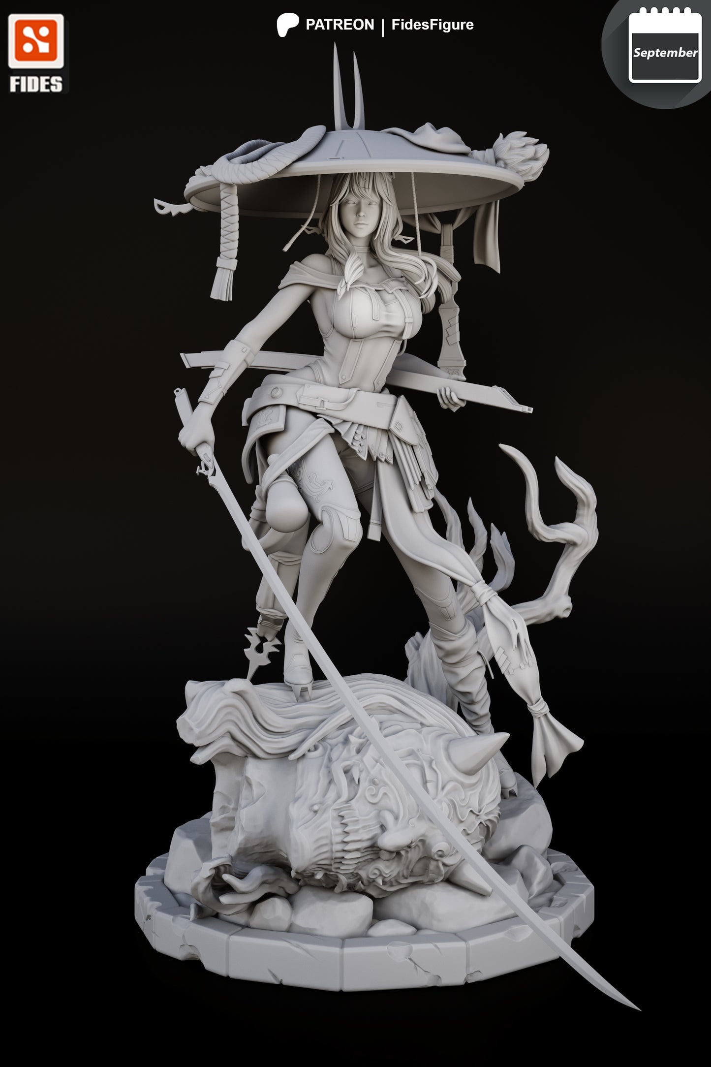 Scarlet | Stellar Blade | FAN ART FIGURE | 3d Printed Model | Hand painted | Resin Figure|