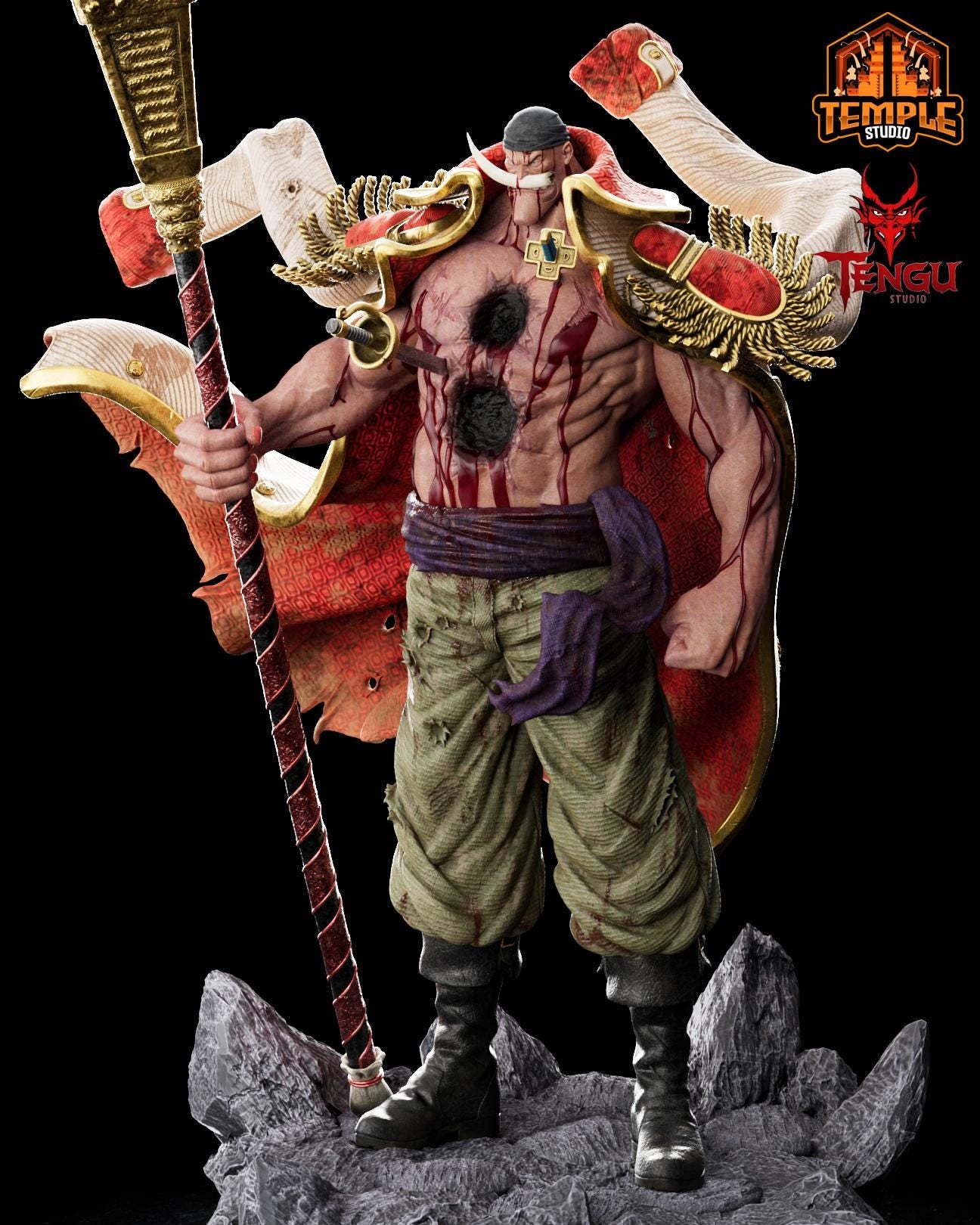 Edward Newgate | White Beard | FAN ART FIGURE | One Piece | Figure Statue 3D Printed  | Resin Figure | Hand Painted| Garage Kit