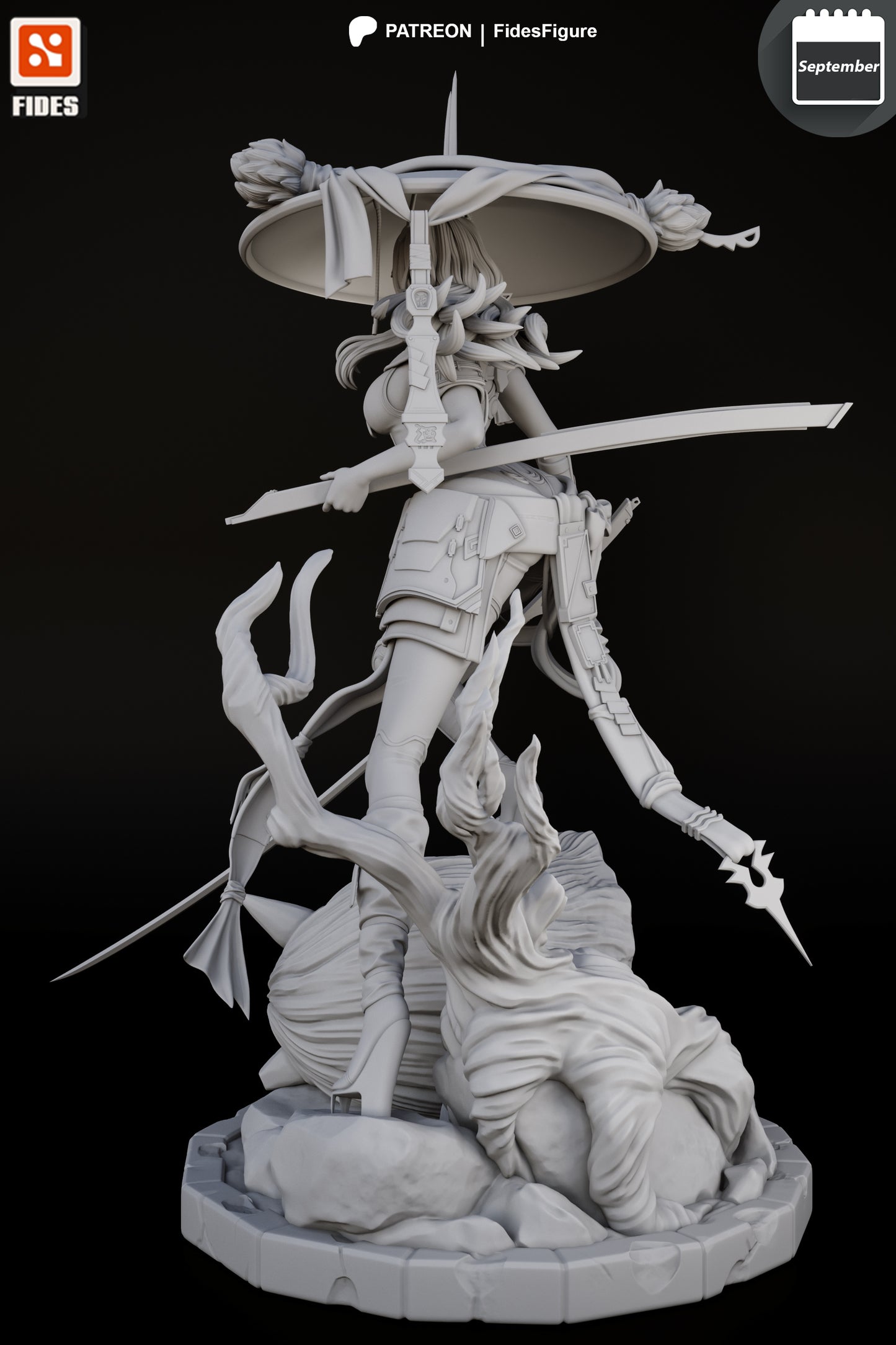 Scarlet | Stellar Blade | FAN ART FIGURE | 3d Printed Model | Hand painted | Resin Figure|