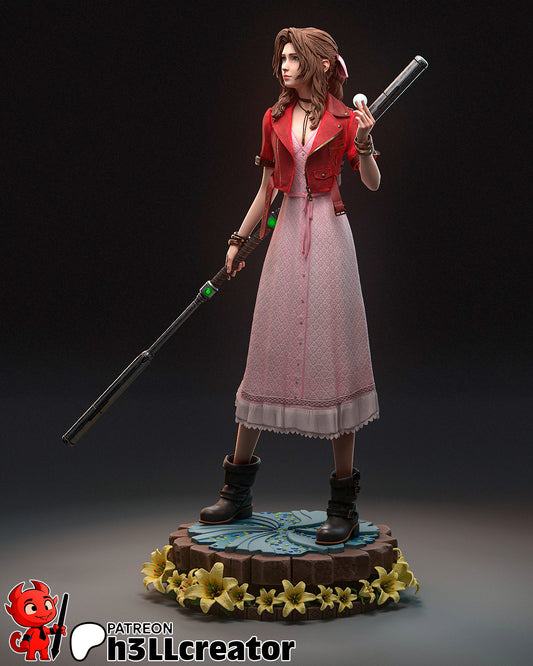 Aerith Gainsborough | Final Fantasy | Fan Art Figure Statue |