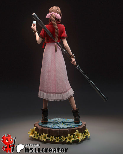 Aerith Gainsborough | Final Fantasy | Fan Art Figure Statue |