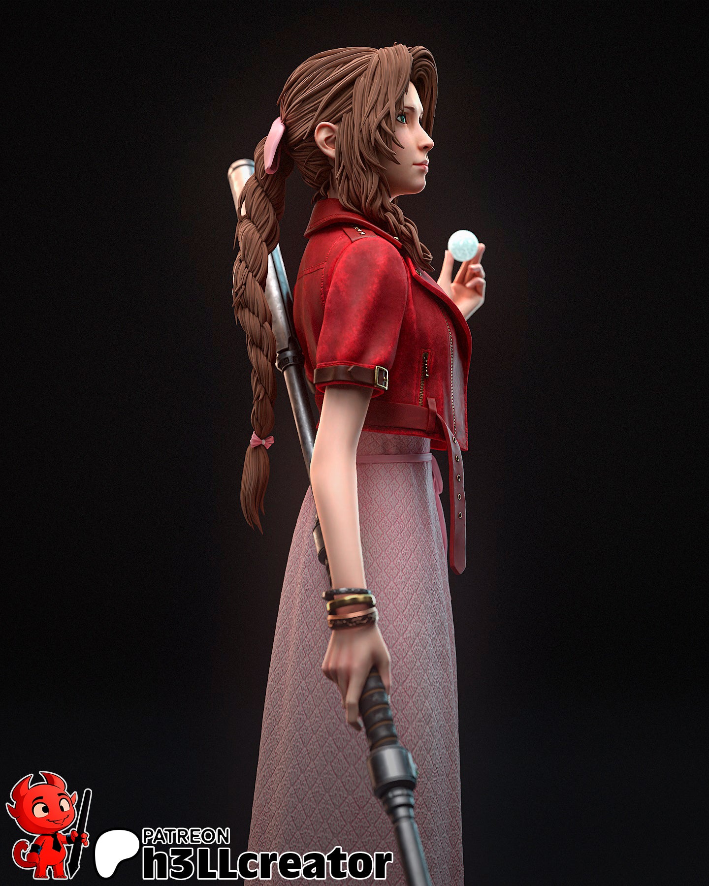 Aerith Gainsborough | Final Fantasy | Fan Art Figure Statue |