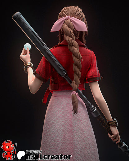 Aerith Gainsborough | Final Fantasy | Fan Art Figure Statue |
