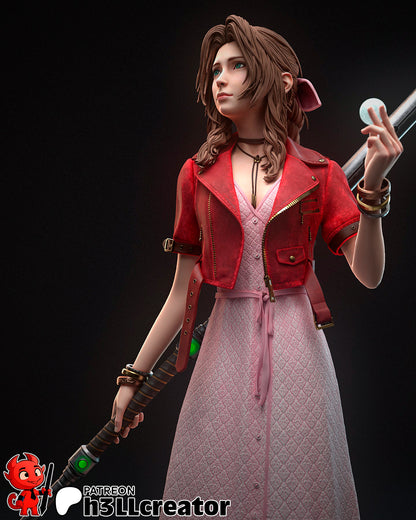 Aerith Gainsborough | Final Fantasy | Fan Art Figure Statue |