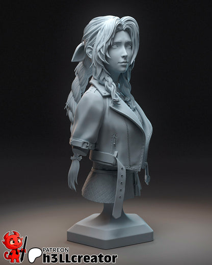 Aerith Gainsborough | Final Fantasy | Fan Art Figure Statue |