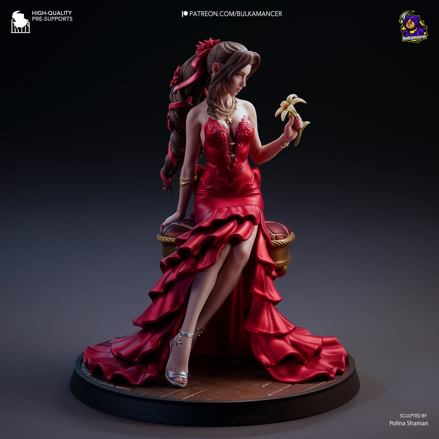 Aerith Gainsborough | Final Fantasy | Fan Art Figure Statue |