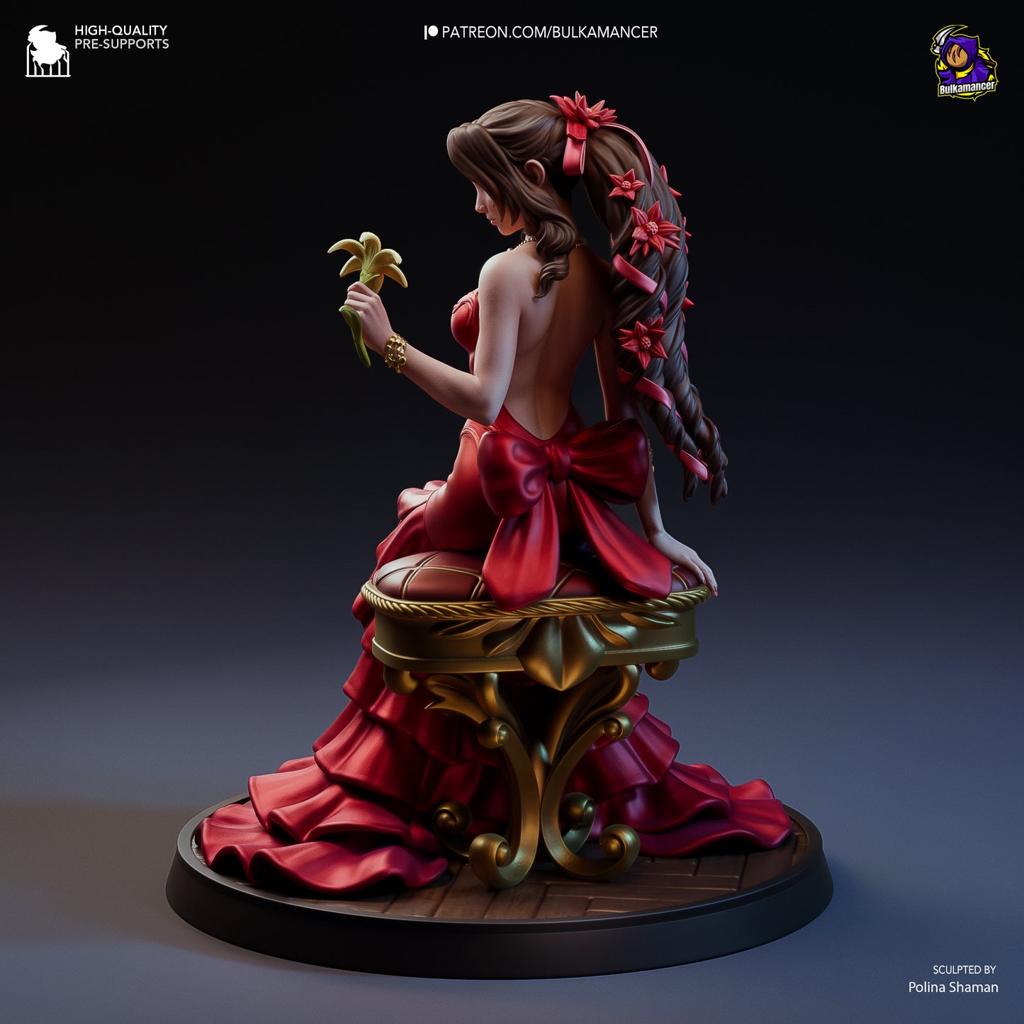 Aerith Gainsborough | Final Fantasy | Fan Art Figure Statue |